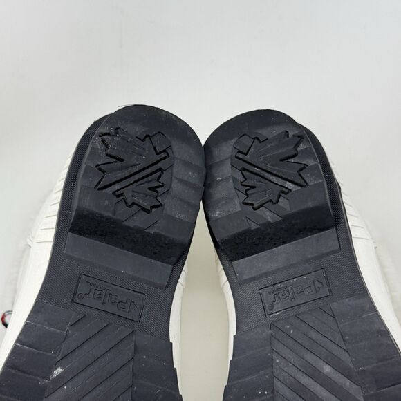 Pajar Canada Dala Winter Boots Womens 9 - 9.5 White Leather Faux Fur Waterproof - Picture 15 of 16